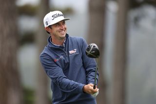 J.T. Poston smiles during a practice round prior to the 2020 PGA Championship at TPC Harding Park on August 5, 2020 in San Francisco, California.
