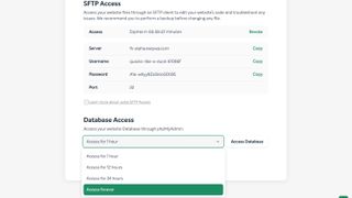 SFTP Access