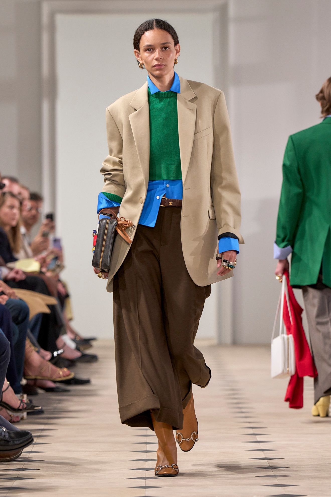 Celine Resort PO S26 featuring colored T-shirts under sweaters