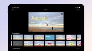 iMovie 3.0 on an iPad in Magic Movie mode