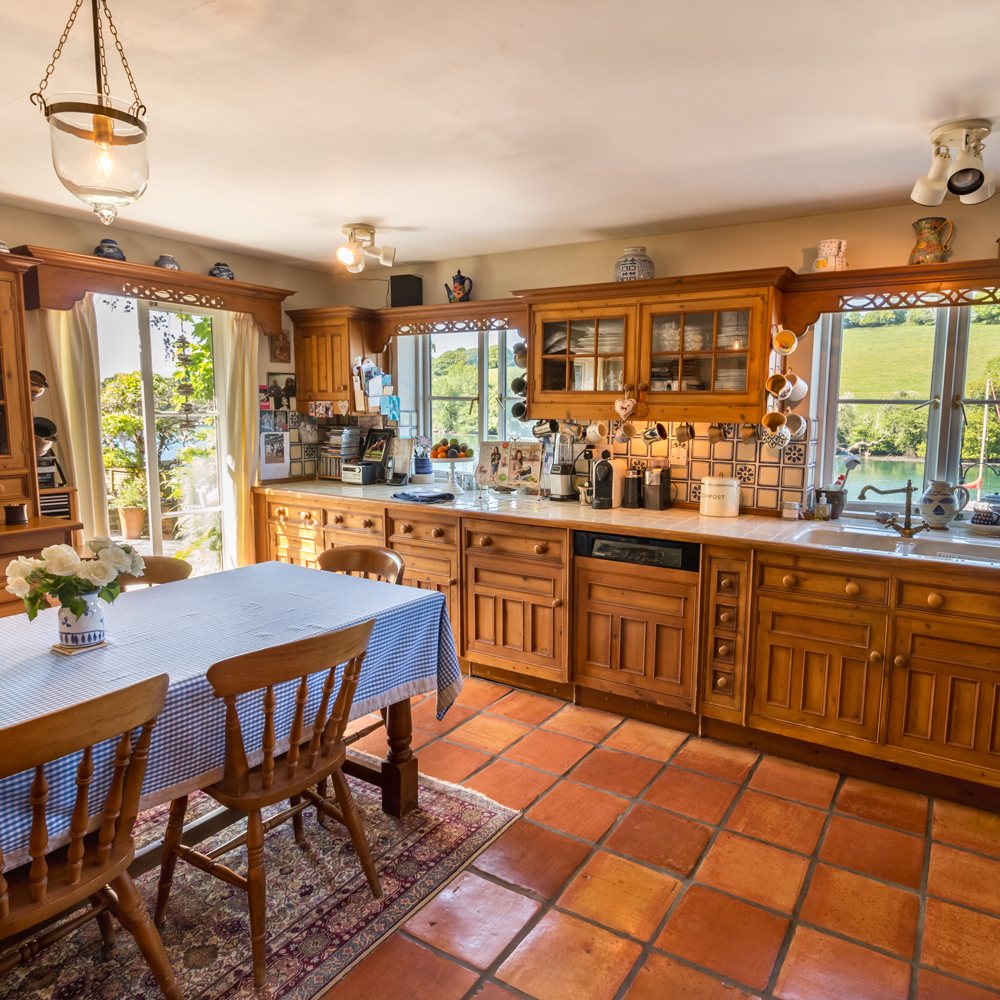 kitchen with dining table