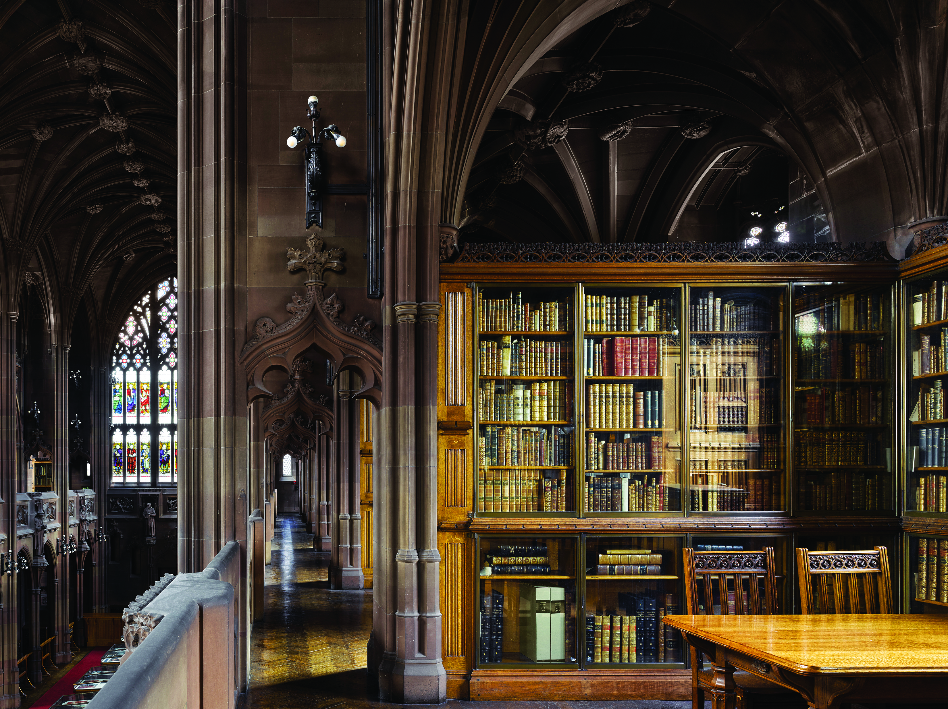 Old, vaulted library