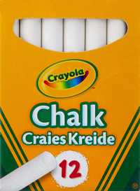 CRAYOLA Anti-Dust White Chalk (Pack of 12) - £1.99 | Amazon