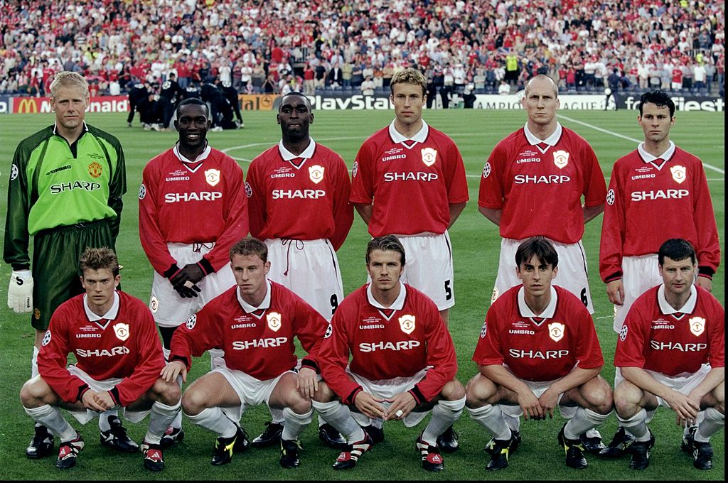 Manchester United before they faced Bayern Munich in 1999.