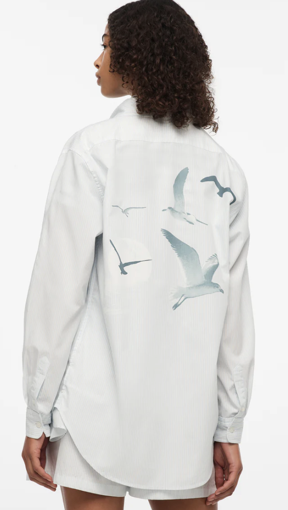 Taylor Swift, 1989 (Taylor&amp;rsquo;s Version) Seagull Blue Stripe Poplin Shirt