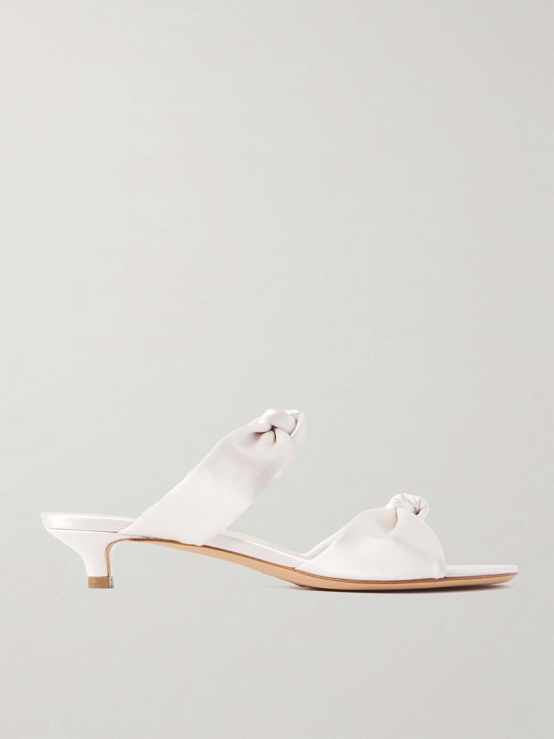 Knot Satin Sandals