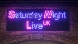 The Saturday Night UK logo plays during a promo for the new season.