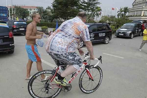 Not sure Eddie Merckx would be happy with this.