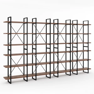 large, wide, and tall etagere bookshelf