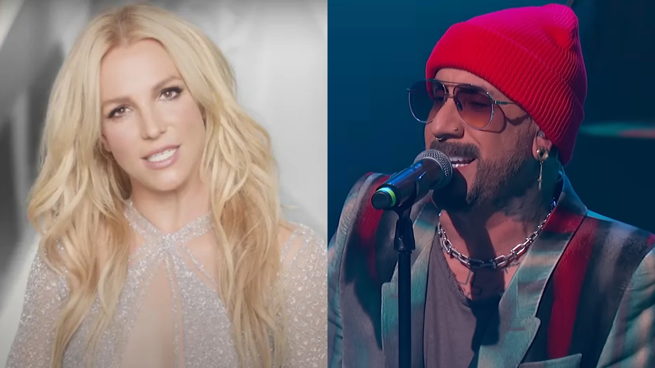 Britney Spears in a video on her YouTube page and AJ McLean performs on The Jennifer Hudson Show.