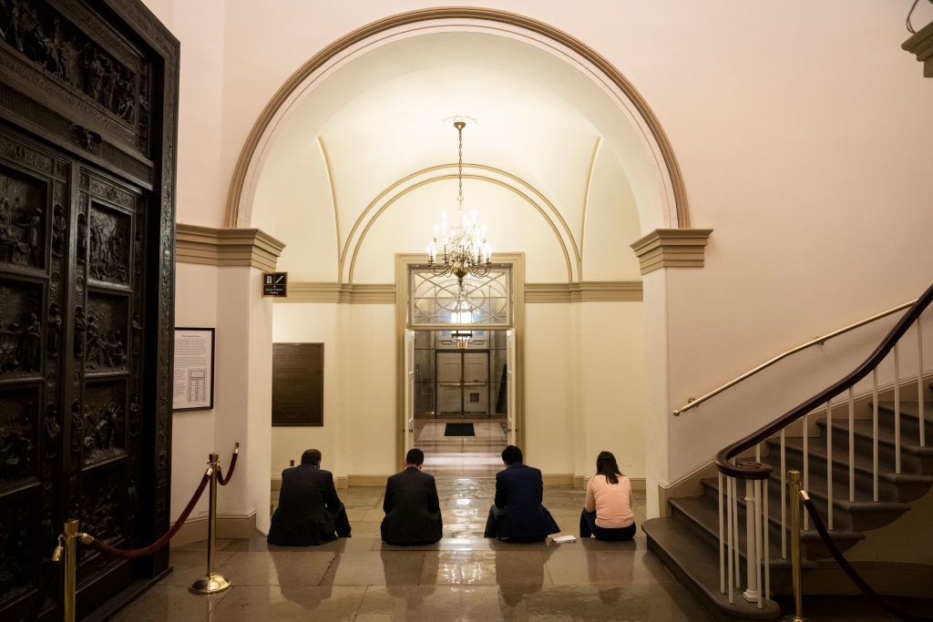 Inside U.S. Capitol.