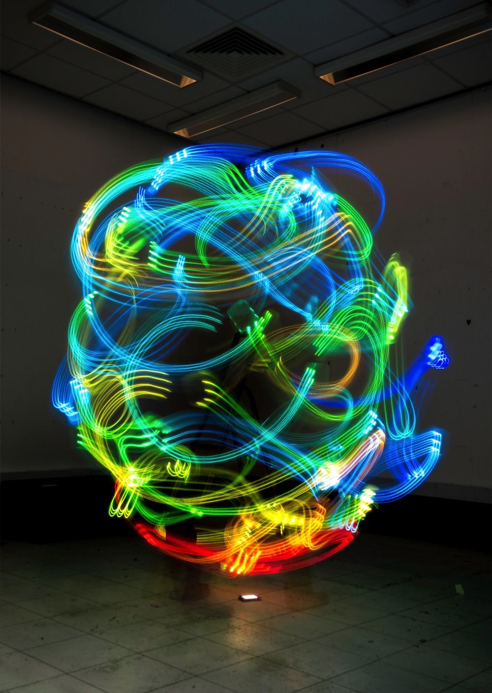 Swirling Lights Depict Personal Hotspot