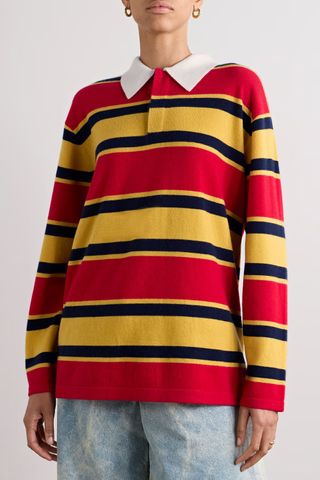 Guest in Residence Rugby striped cashmere sweater