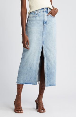 Alice Denim Maxi Skirt