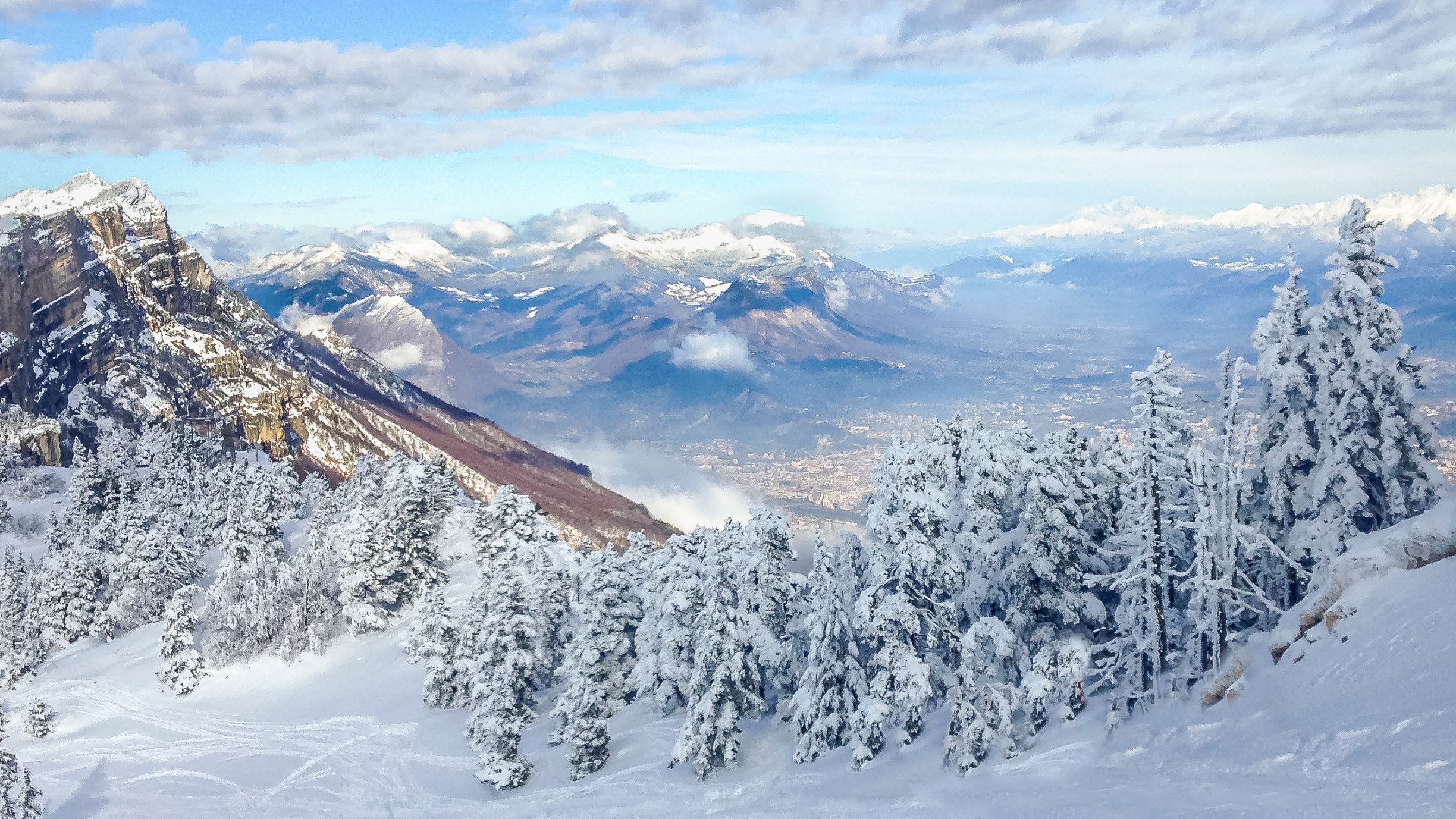 The French Alps around Grenoble