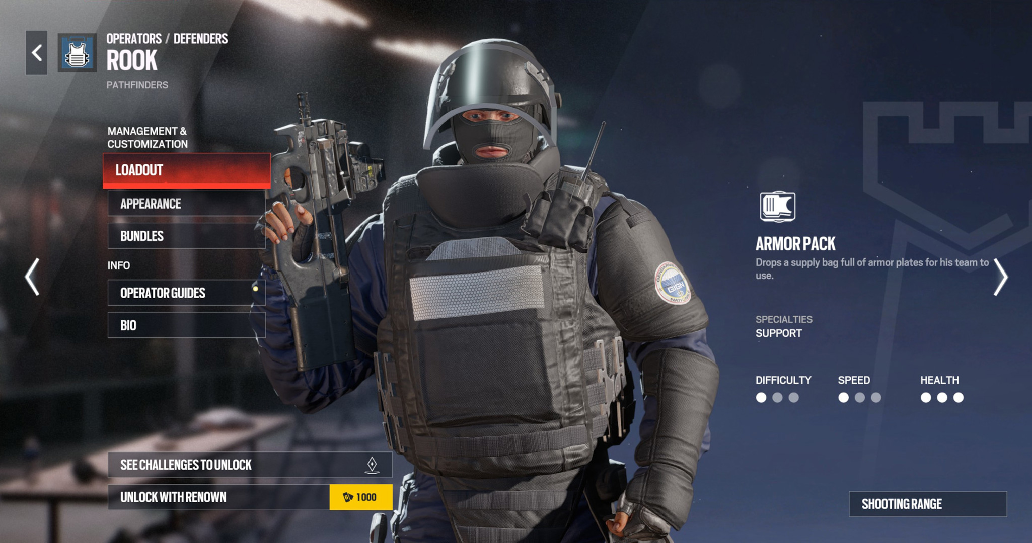 Rainbow Six Siege X Operators - Rook