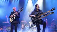 Alex Lifeson and Geddy Lee of Rush perform at The Kia Forum on June 07, 2026