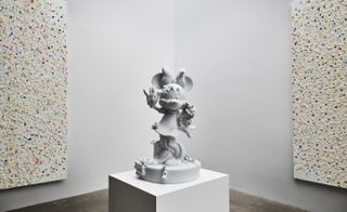 artwork installed at the new Gagosian in New York