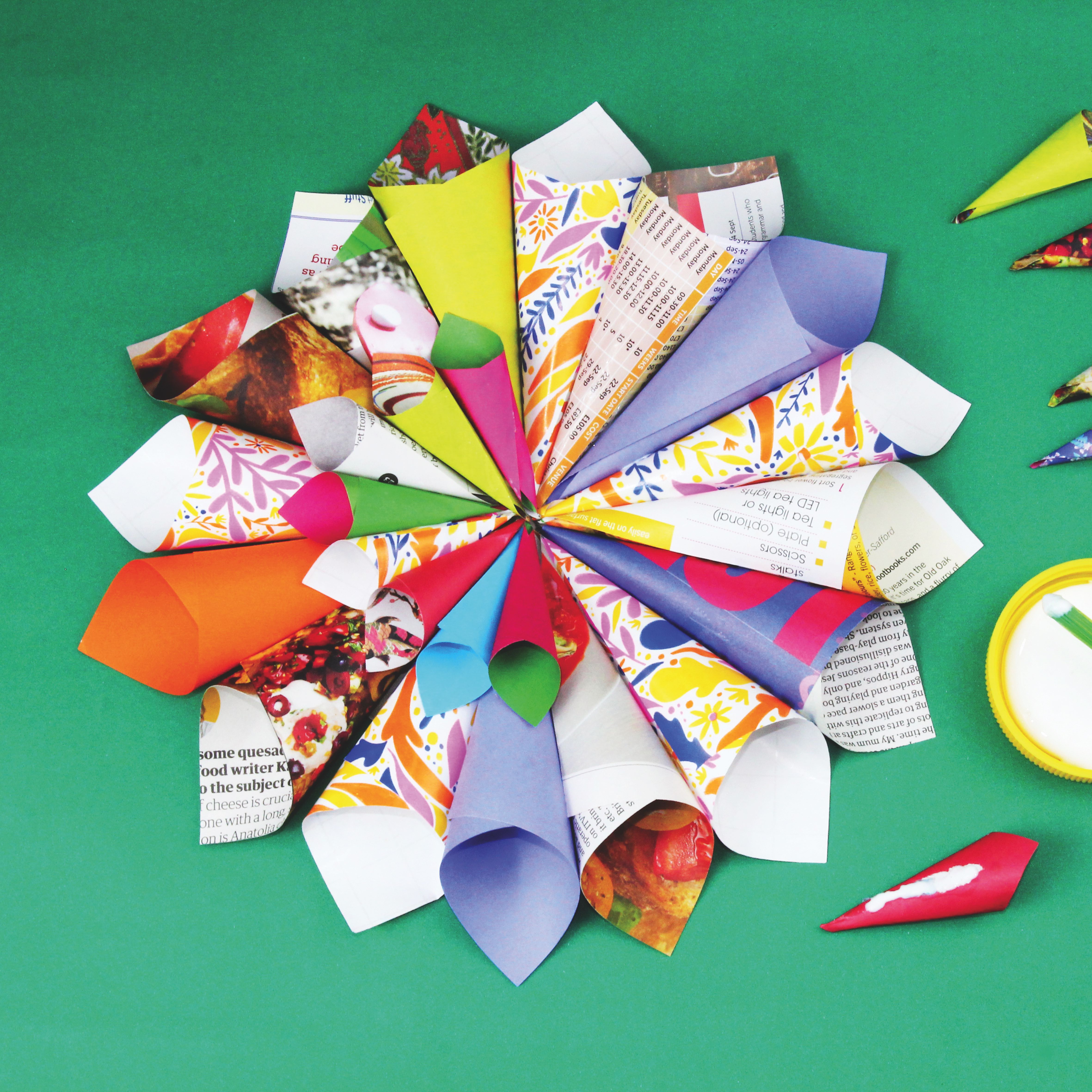 Colourful paper Diwali decoration