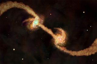 Spiral Galaxies About to Collide