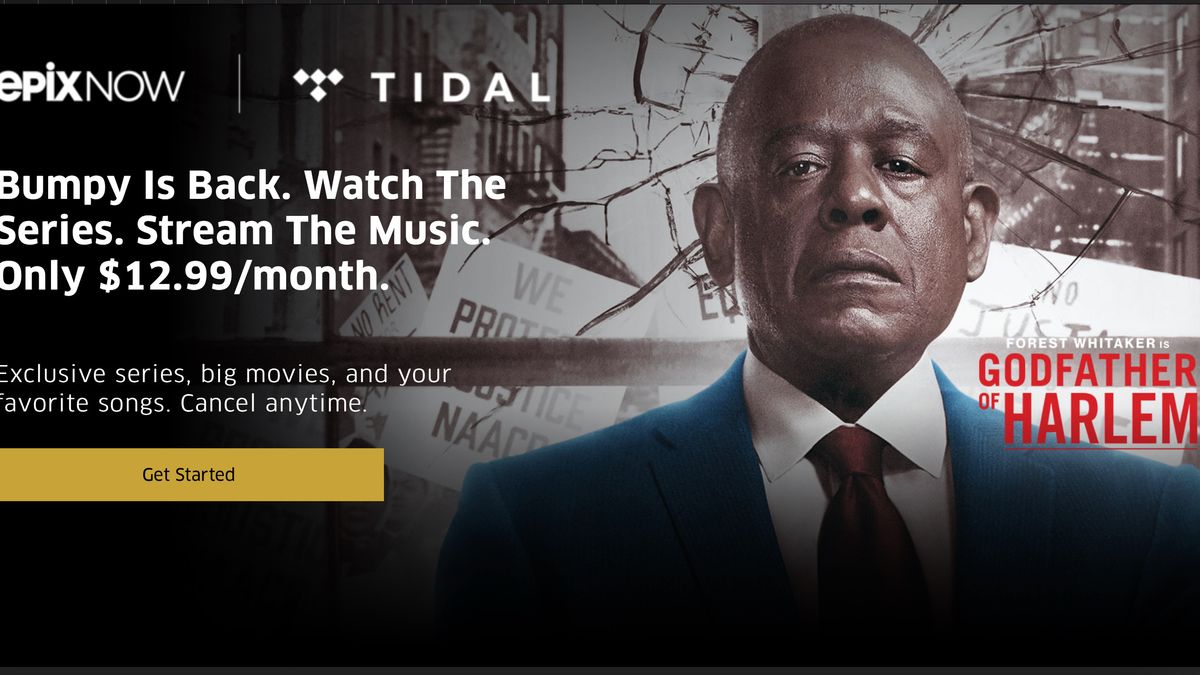 Tidal Premium and Epix Now bundle brings you both services for $12.99 a month