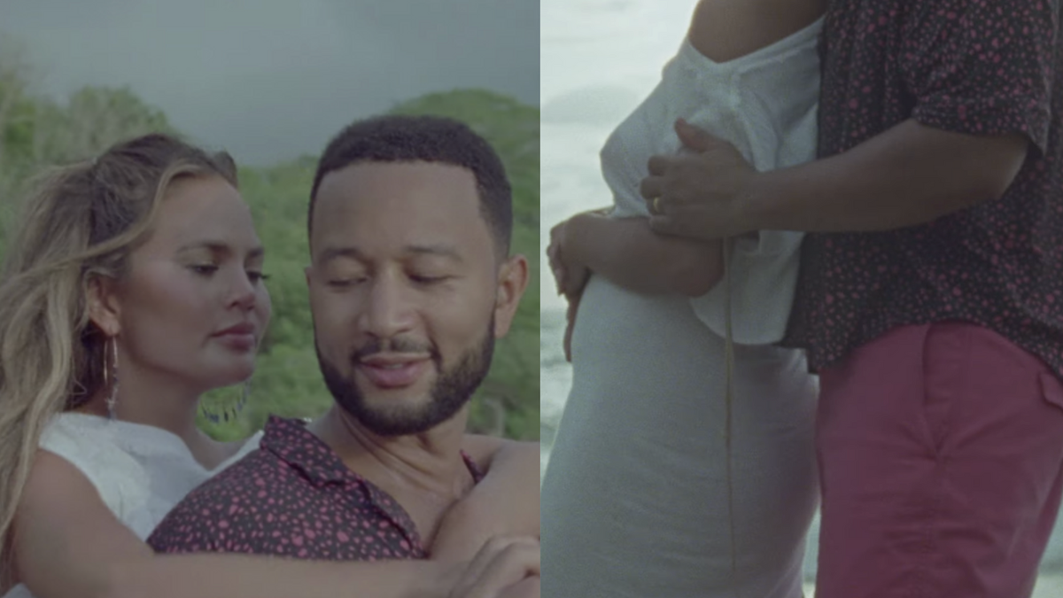 Chrissy Teigen Confirms Pregnancy In John Legend's New Music Video ...