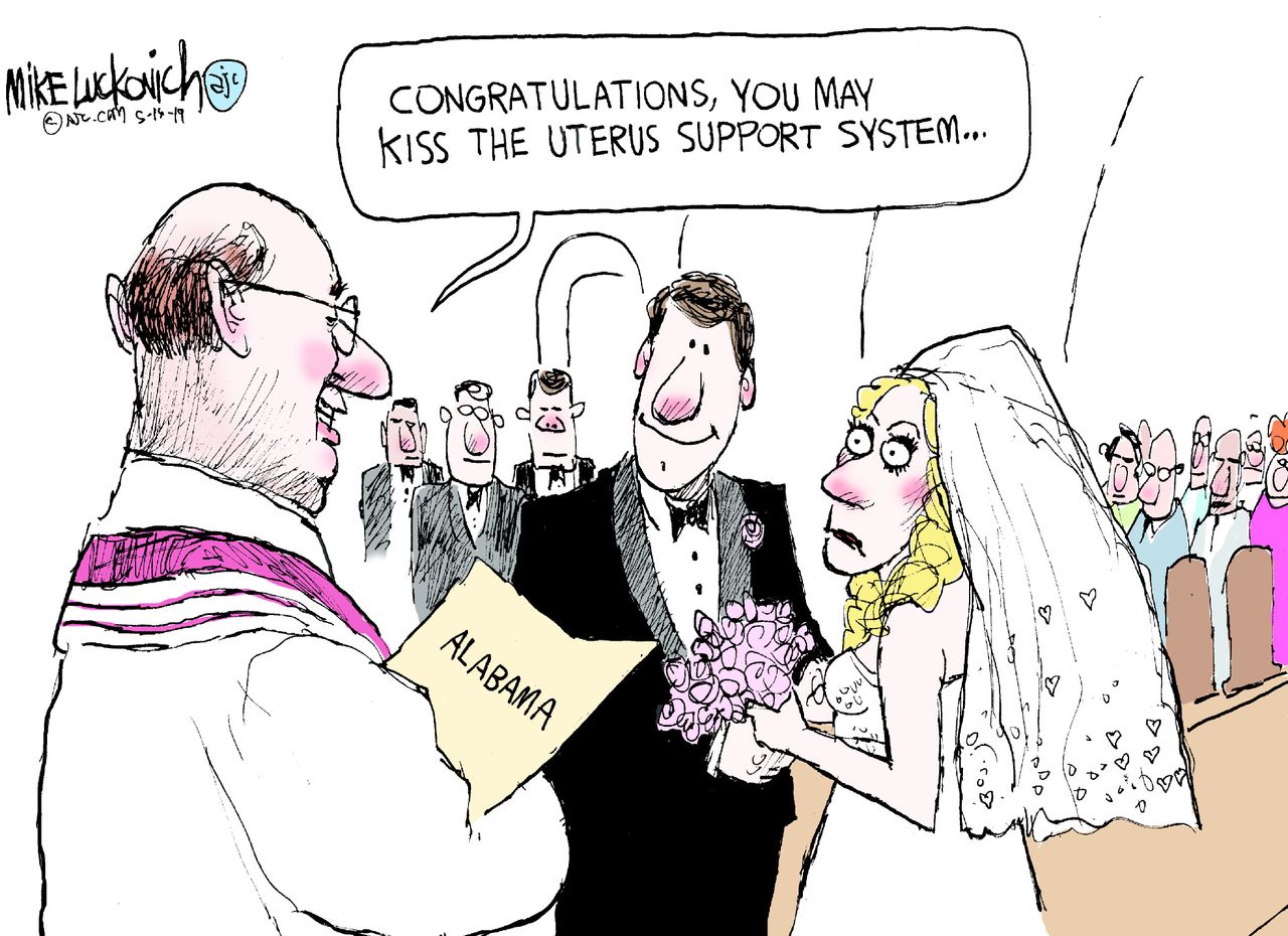 Editorial cartoon U.S. Alabama abortion law