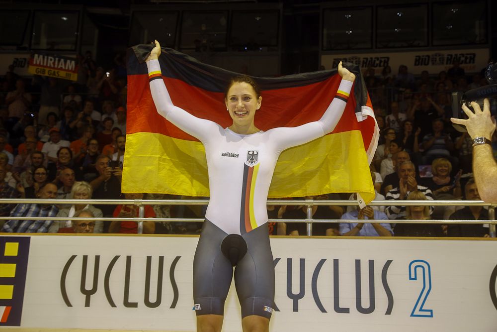 Women's 500m time trial winner Miriam Welte (Germany)