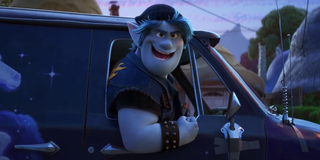 Chris Pratt as Barley Lightfoot in a van in Pixar's Onward
