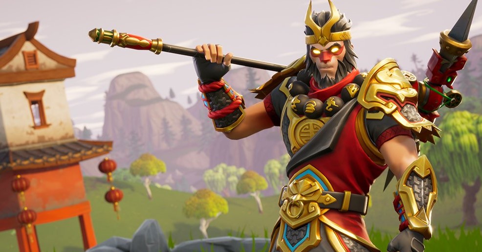 A Fortnite skin of Wukong, the monkey king