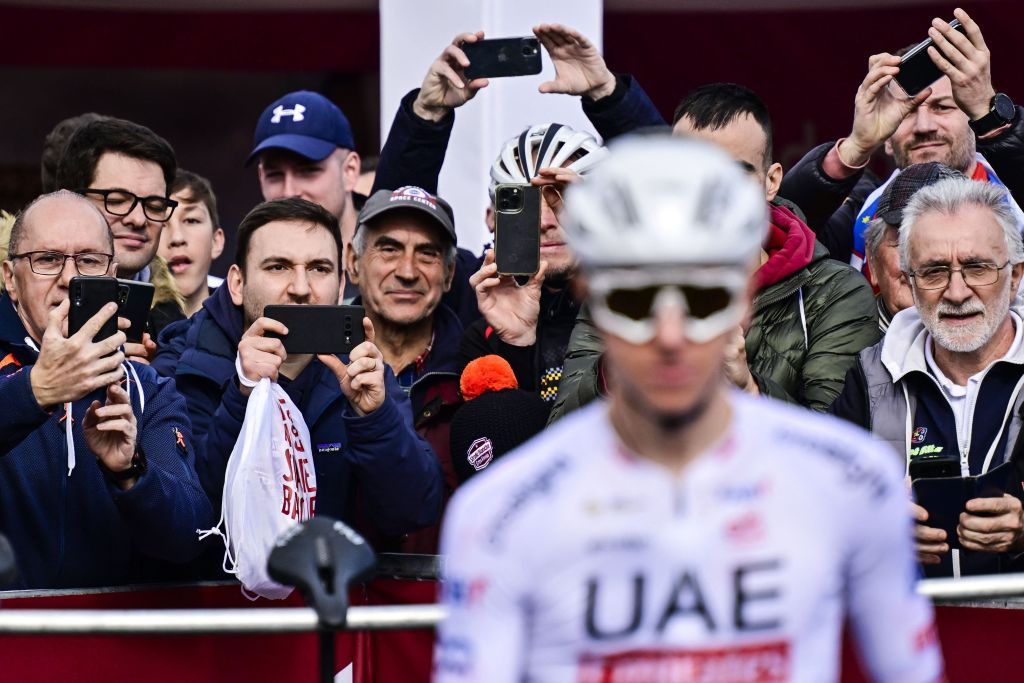 The start of Strade Bianche 2024
