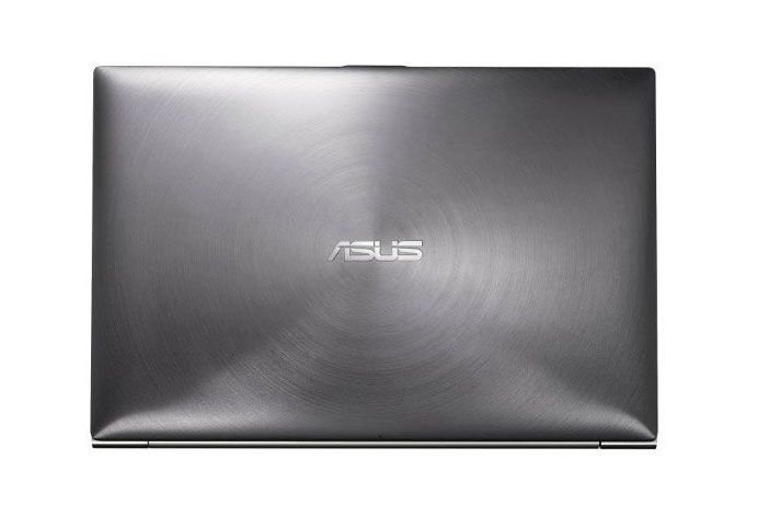 The Asus Zenbook has a seductively touchable brushed metal lid.