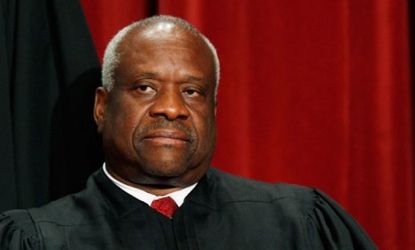 Supreme Court Justice Clarence Thomas is likely to vote against the health care legislation's constitutionality, based on some of his past decisions. 