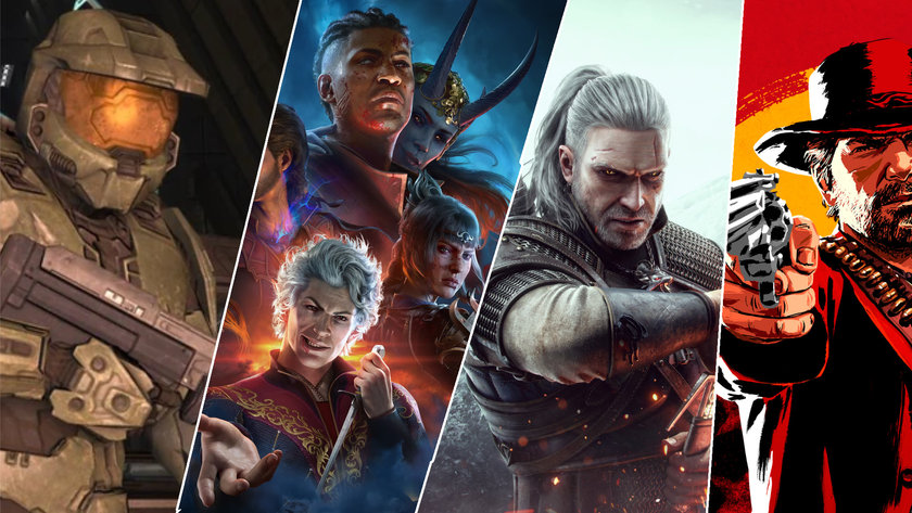 Halo 3, Baldurs Gate 3, Witcher 3 and Red Dead Redemption 2 key art