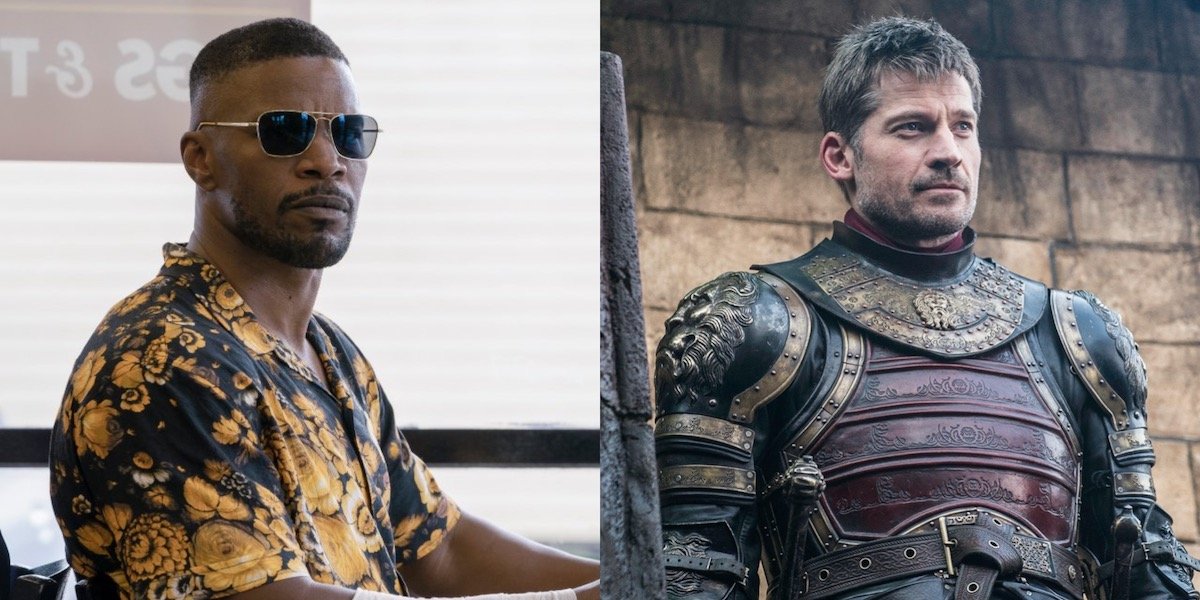 Jamie Foxx in Project Power and Nikolaj Coster-Waldau in Game of Thrones