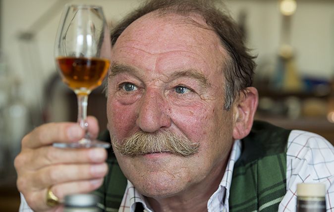 Charlie MacLean, whisky connoisseur, pictured at his home in Edinburgh (©Ian Rutherford/Country Life Picture Library)