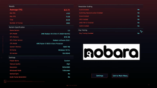 Maximum Fury's Cyberpunk 2077 2.0 Benchmark Linux Nobara OS vs Windows 11