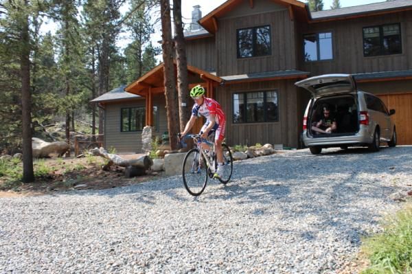 Duggan leaves his base for another training ride