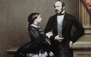 Queen Victoria and Albert, the Prince Consort in 1861
