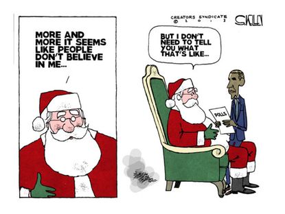 Obama cartoon Obama polls