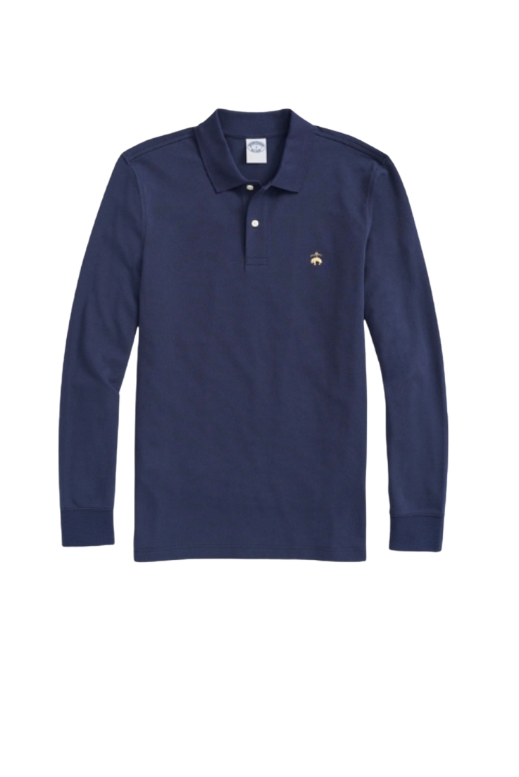 Brooks Brothers, Golden Fleece® Stretch Supima® Long-Sleeve Polo Shirt