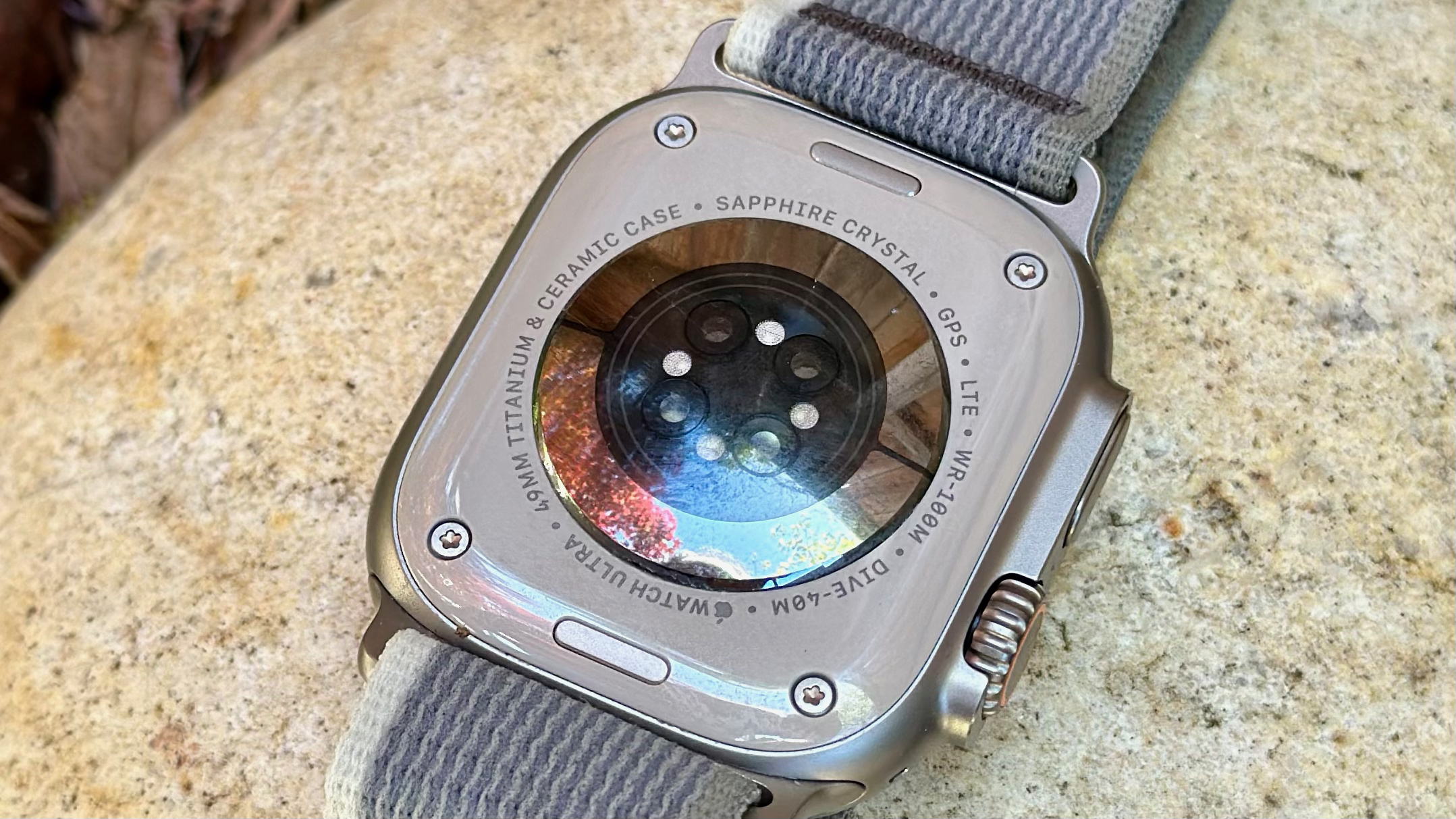 The bottom sensor array of the Apple Watch Ultra 2