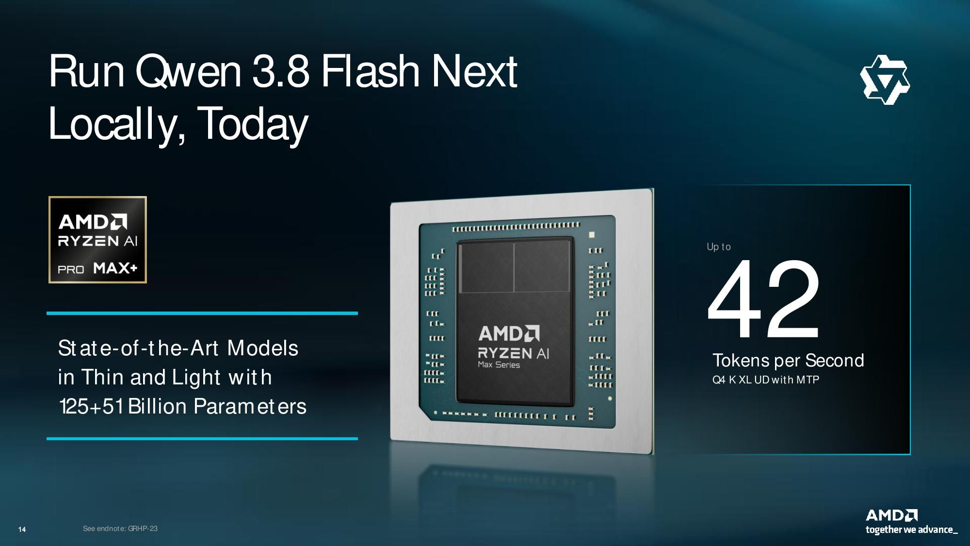 AMD agentic PC presentation.