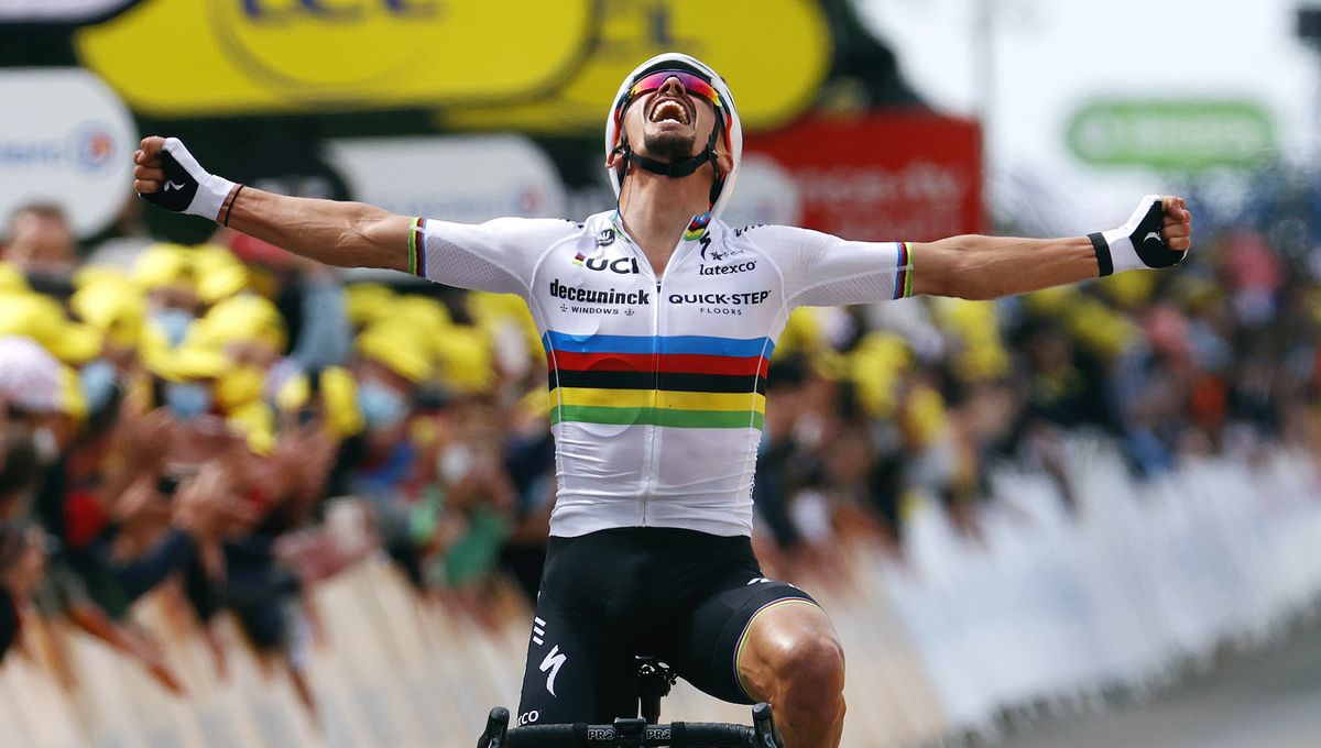 Julian Alaphilippe soars to heroic Tour de France 2021 stage one win ...