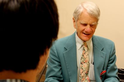 Dr. Eugene Arnold meets with ADHD patient