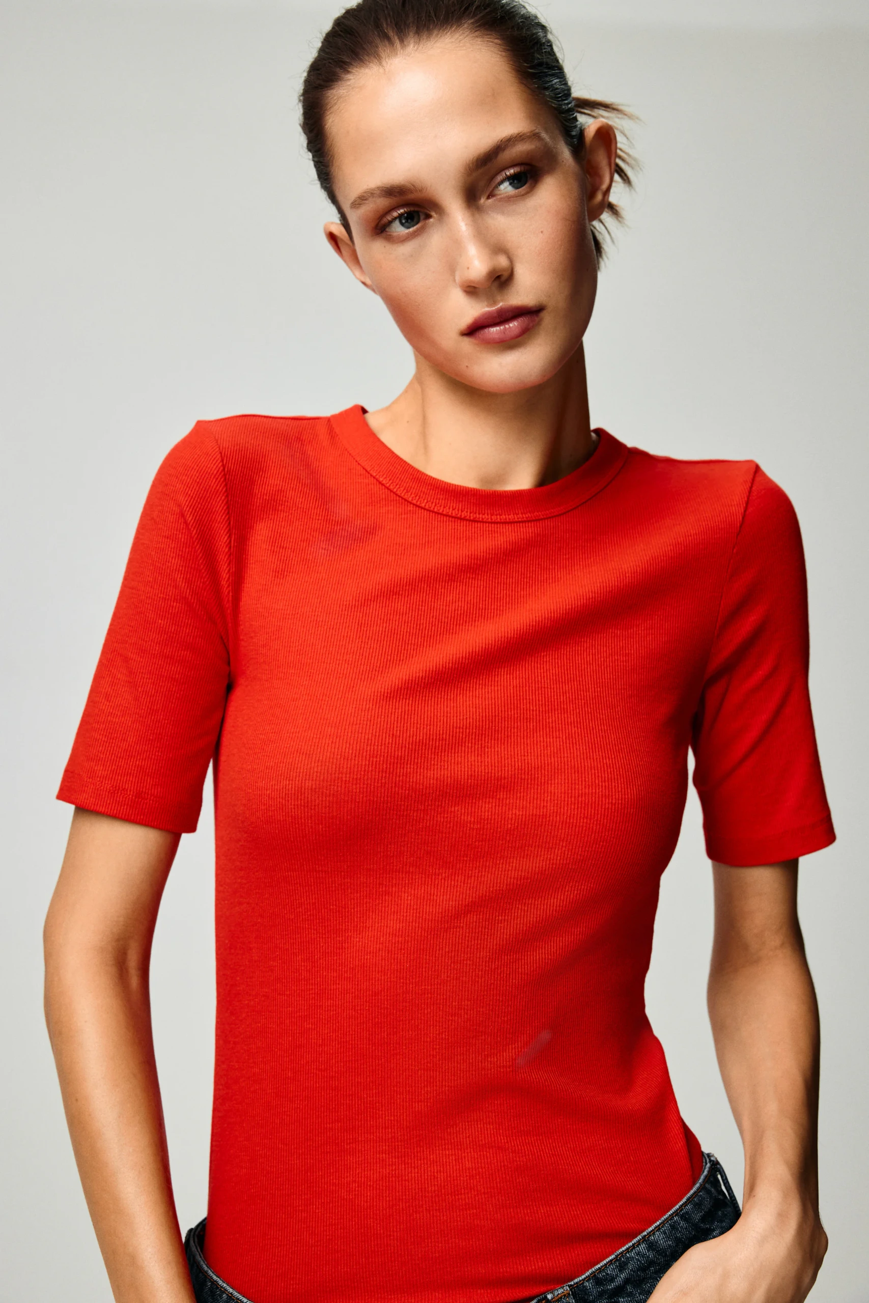 H&amp;amp;M, Ribbed T-Shirt
