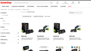 Gamestop GPU page