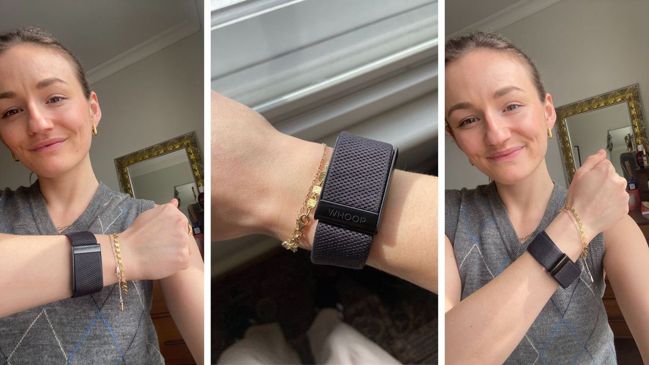 Health Editor Ally Head testing the fitness tracker for thus WHOOP review