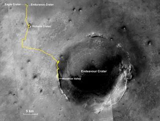 Opportunity Rover's Marathon-Length Traverse