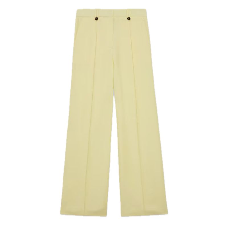 Reiss , Magda Wide-Leg Suit Trousers in Yellow